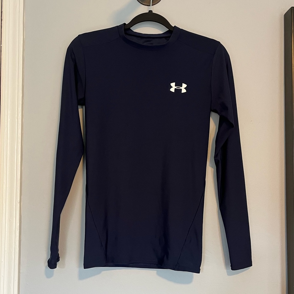 Navy Under Armour HeatGear Long Sleeve